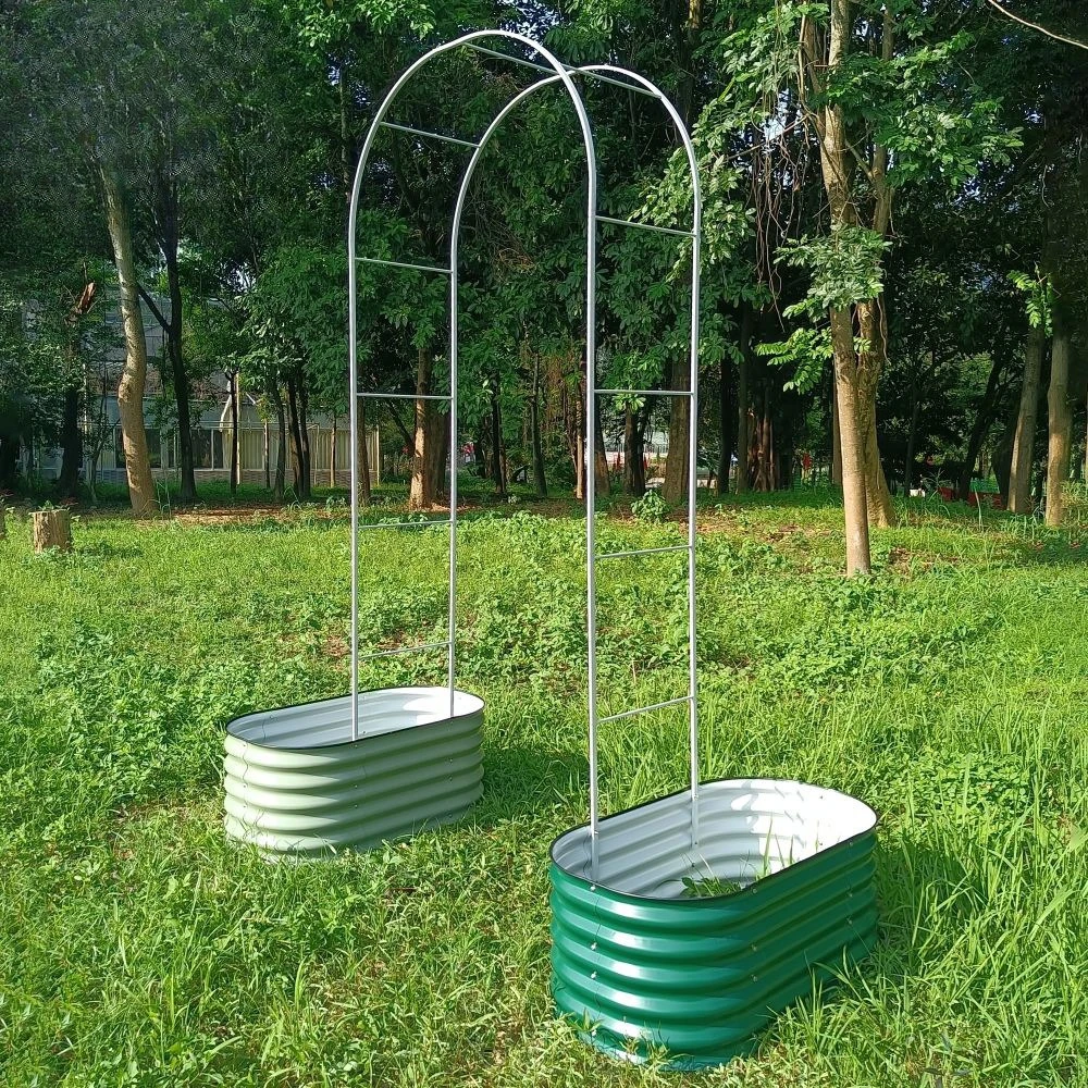 Flower pot metal arch flower stand climbing vine stand outdoor rust-proof corrosion-resistant vegetable growing climbing U4 rust