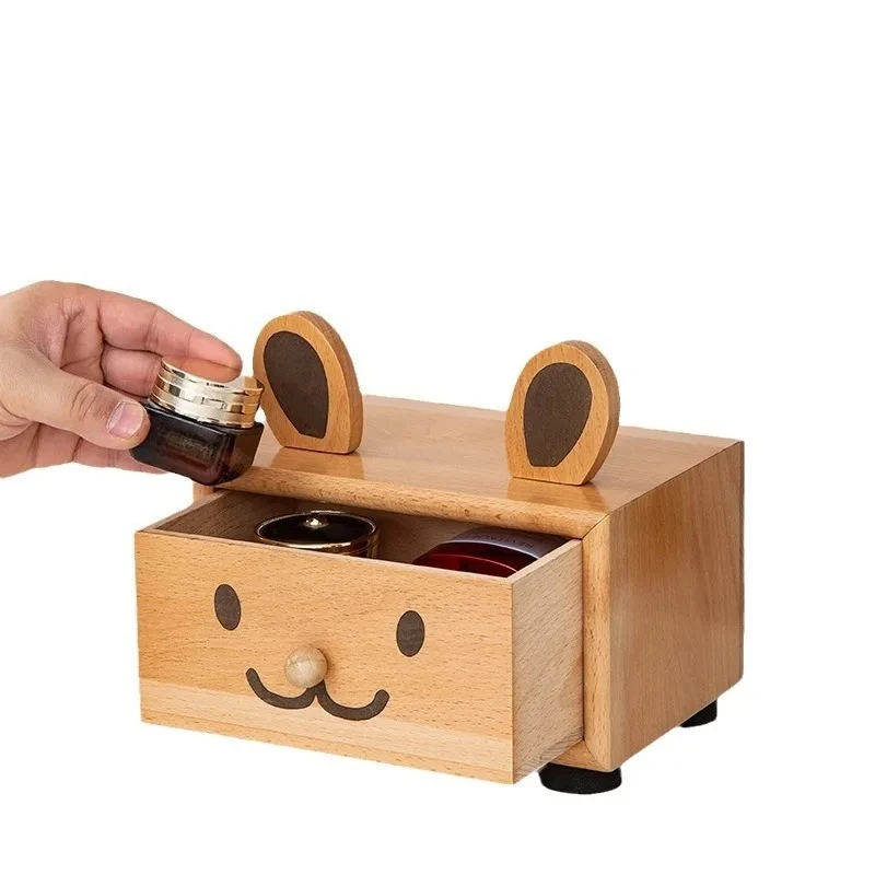 

Wooden storage box, drawer-type desktop jewelry, cosmetic storage box