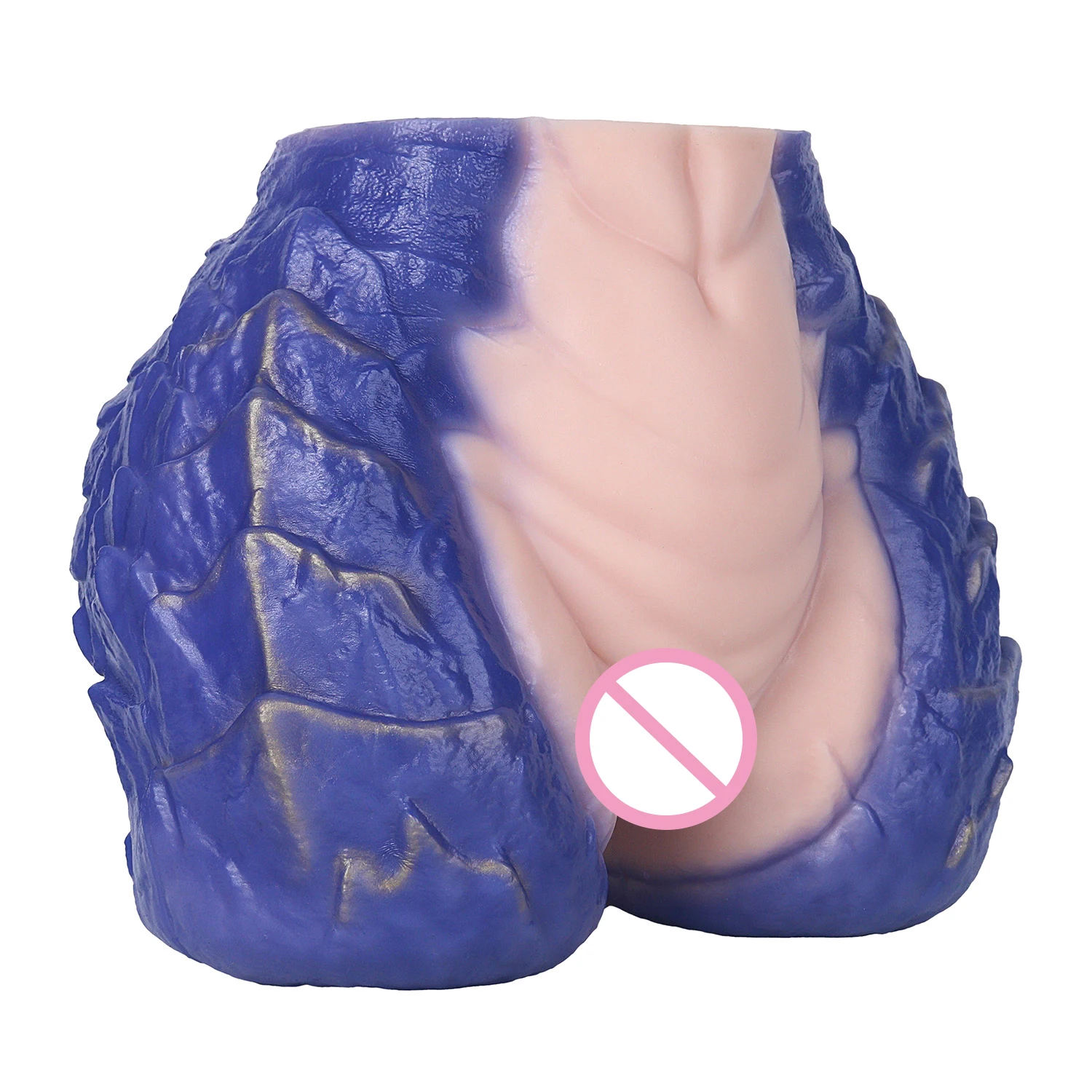 Blue Alien Realistic Molded Liquid Silicone Adult Toy, Extra Soft Male Masturbator, Lifesize Pleasure Cup