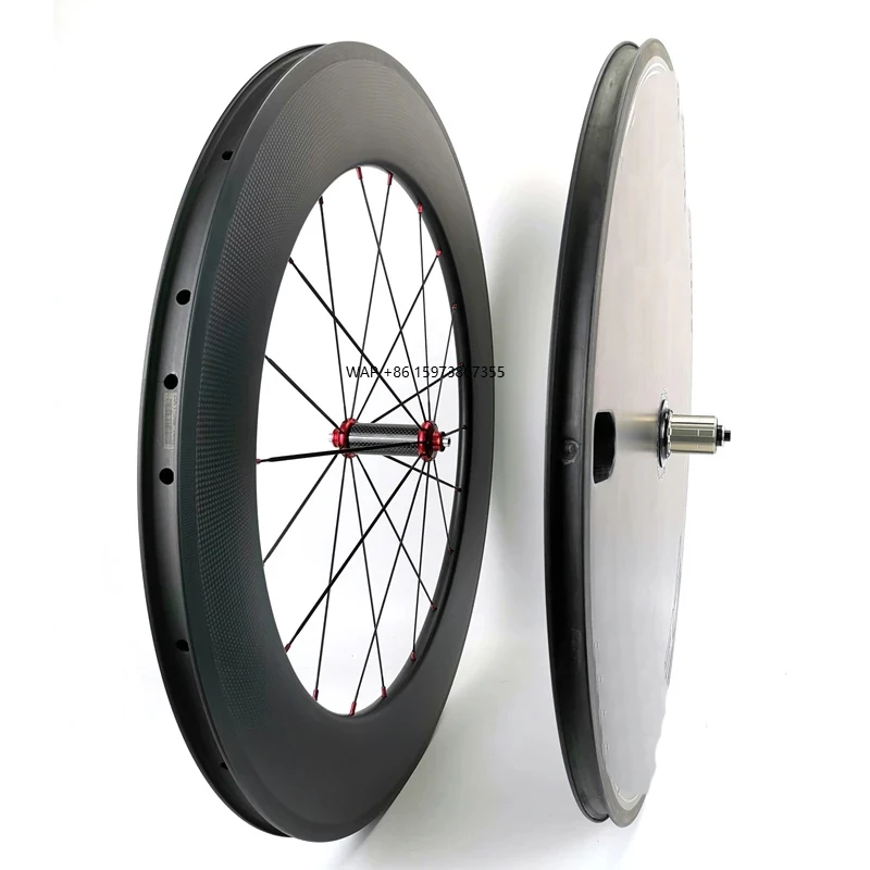 

700C Carbon Disc Wheel Rear Carbon 88mm Wheels Front TT/track /road Bicycle Wheels