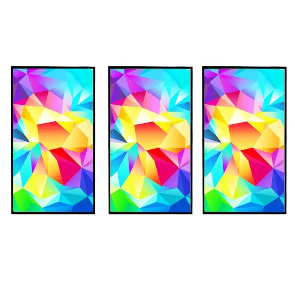 Ceiling commercial high brightness 2500 nits advertising LCD with CMS control, full high definition LED backlight, Android