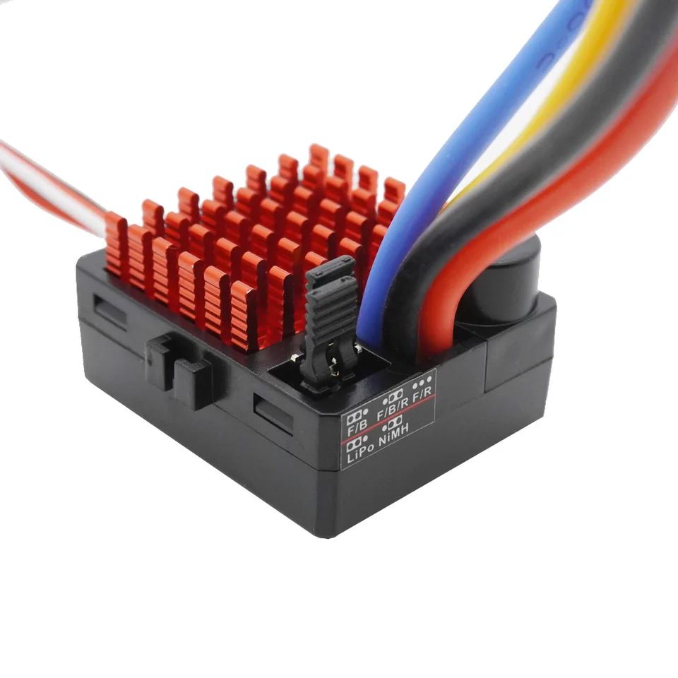 Moteur brossé 550 à 5 fentes, ensemble combiné ESC 80A, accessoires de voiture RC pour voiture sur chenilles 1/10 RC (12T+80A