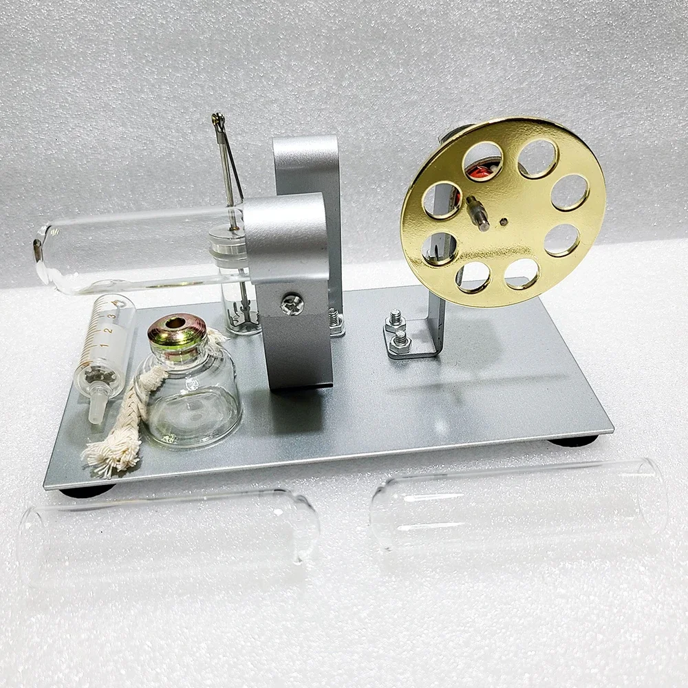 DIY Stirling Engine Model Hot Air Micro Assembled Generator Handmade Physics Experiment Scientific Production Invention Toy