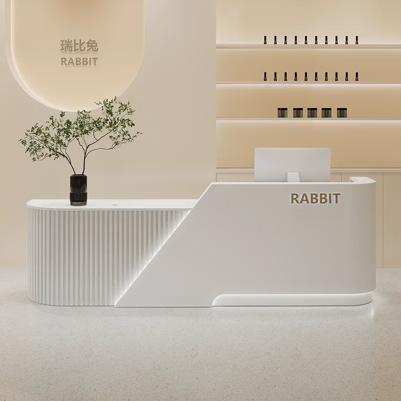 Store Modern Reception Desk Beauty Salon Office Front Salon Reception Desk Luxury Modern Bureau Meuble Reception Furniture