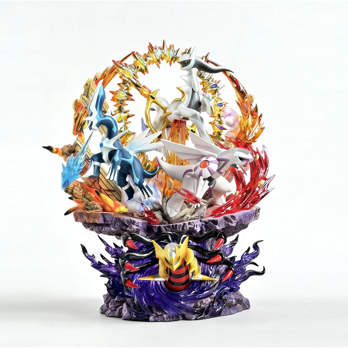 

Bkm Pokemon Anime Gk Figure Luminous Resin Model Four Legendary Pokemon Decor Ornament Collection Gift For Anime Collectors