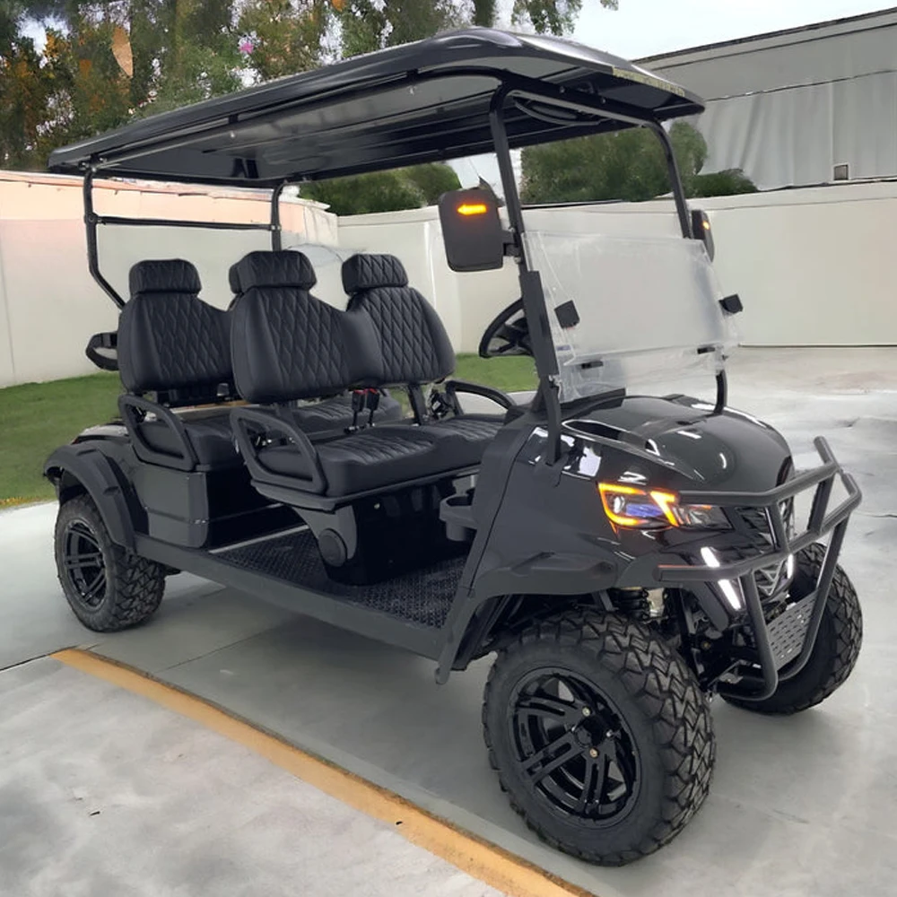 2024 New Design Factory Exclusive Partner New 4-Seater Sightseeing Bus Club Car Off-Road Beach Buggy Electric Golf Cart