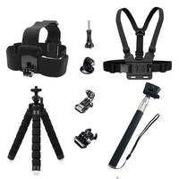 Kit for Gopro Hero Selfie Stick Monopod Mounts for SJCAM SJ4000 Tripod for Yi 4K EKEN H9R Action camera Accessories