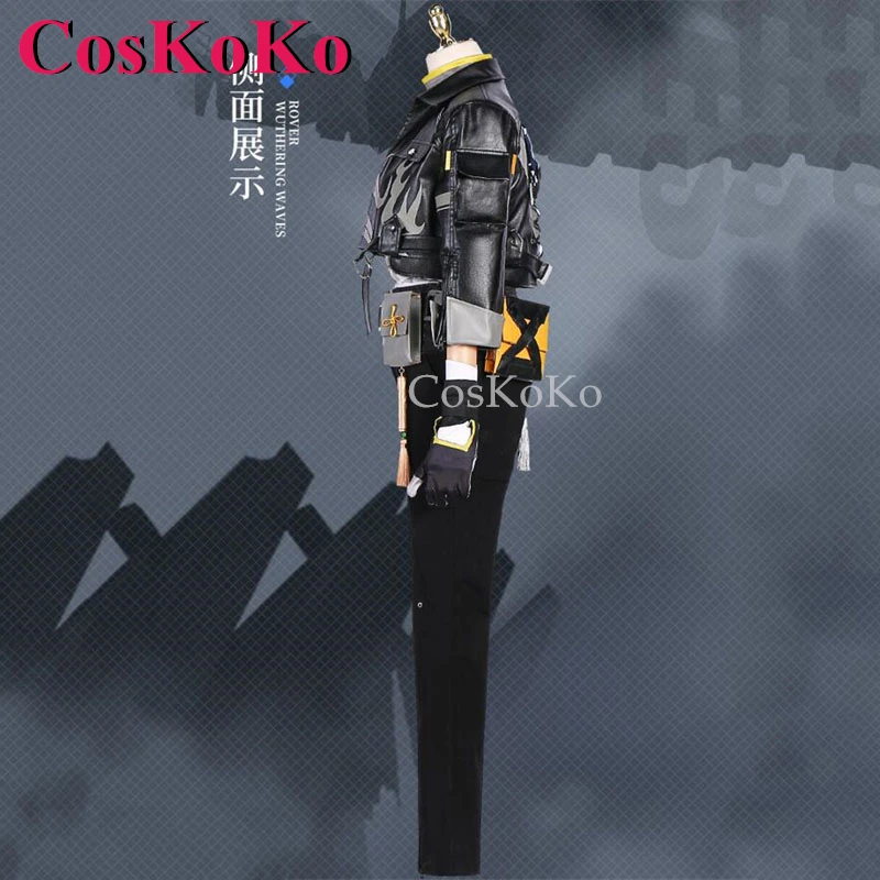 CosKoKo-Rover Waves Cosplay para Homens, Jogo, Bonito, Uniforme de Combate, Festa de Halloween, Roupas de RPG, Moda, V2.0