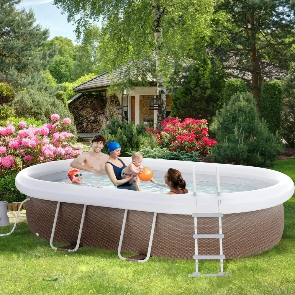 Above Ground Swimming Pool,18' X 10' X 42