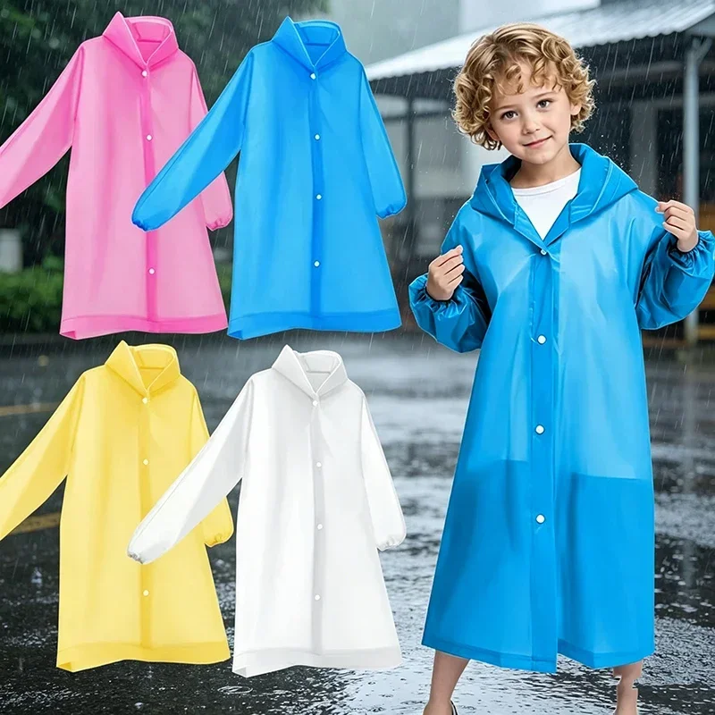 Regenmantel Wasserdichter Regenmantel Wasserdichter Poncho Regenmantel für Kleinkinder für Jungen und Mädchen Gelber Regenmantel XYJ02