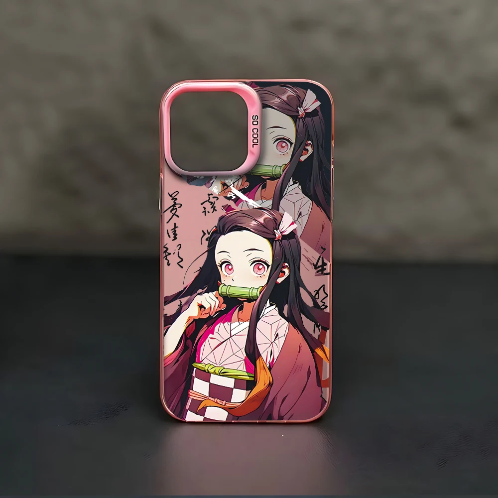Cool anime Demon Slayer Phone Case iPhone 17 16e 16 15 14 13 12 11 mini Pro Max X XR XSMAX 8 Air Plus Anti Fall Matte Back Cover