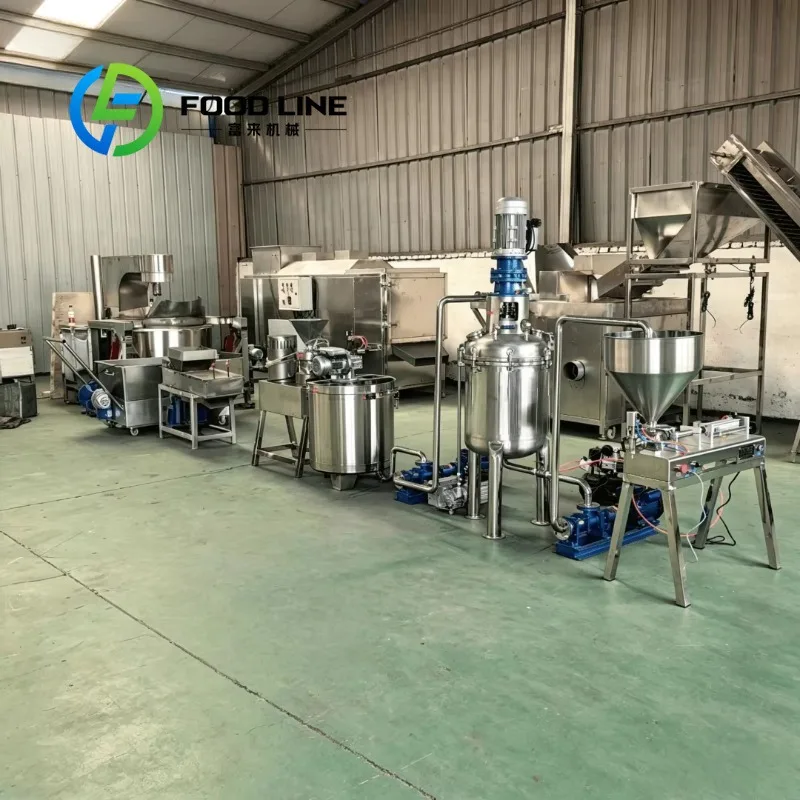 Peanut Butter Production Line Low Residue Pipeline Design Simplifies Equipment Cleaning When Switching Different Nut Formulas