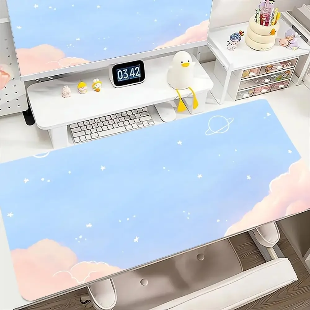 

Cute scenery Mouse Pad Large Computer Office Game Table Mats XXL Rubber Anti-slip Gaming Keyboard Mousepads Long Desk Pads