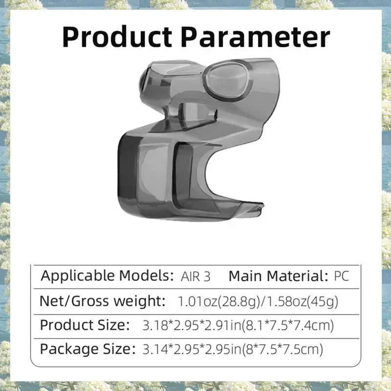 DJI AIR 3 드론 보호용 짐벌 잠금 커버 카메라 가드 안티 스크래치 보호기 고정 장치 액세서리 용 새 렌즈 캡
