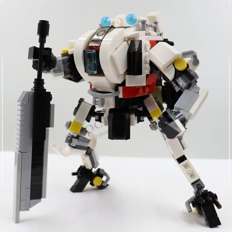 

MOC Action Figure Building Blocks Toy 16cm Manned Mech Warrior Robots Model Toys For Children Anime Soldier Assemble Bricks Doll