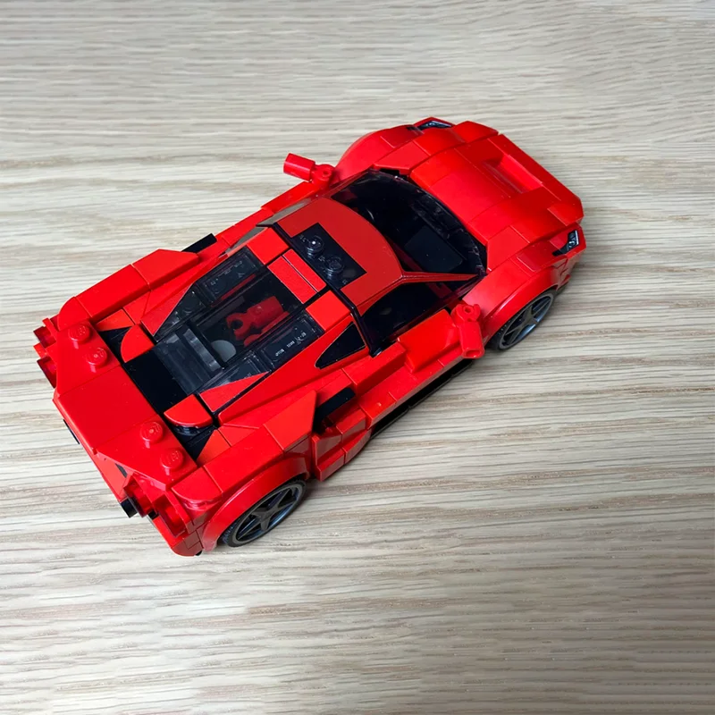 347pcs Moc Ferraried F8 Tributo Speed Champions Supercar Building Blocks Assembly Creativity Bricks Toys Kids Christmas Gifts