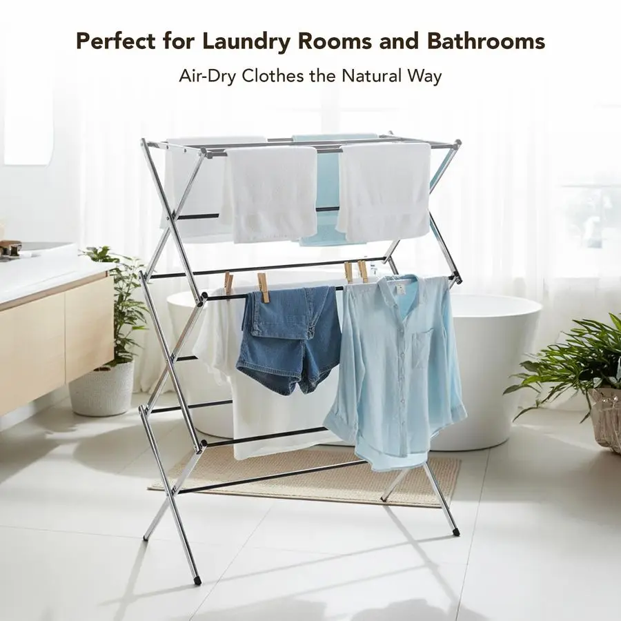 Portable Collapsible Clothing Dryer Rack, Foldable Drying Rack for Clothes, Lingerie, Towels, Linens, Laundry Home Apartment Mus