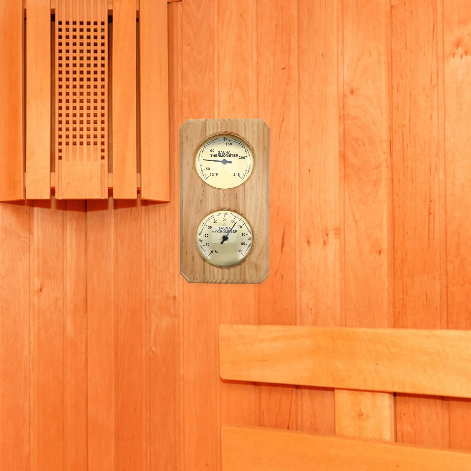 

Indoor Humidity Meter with Temperature Display Sauna Hygrothermograph Wall Mounted Thermometer for Room Nursery Garden