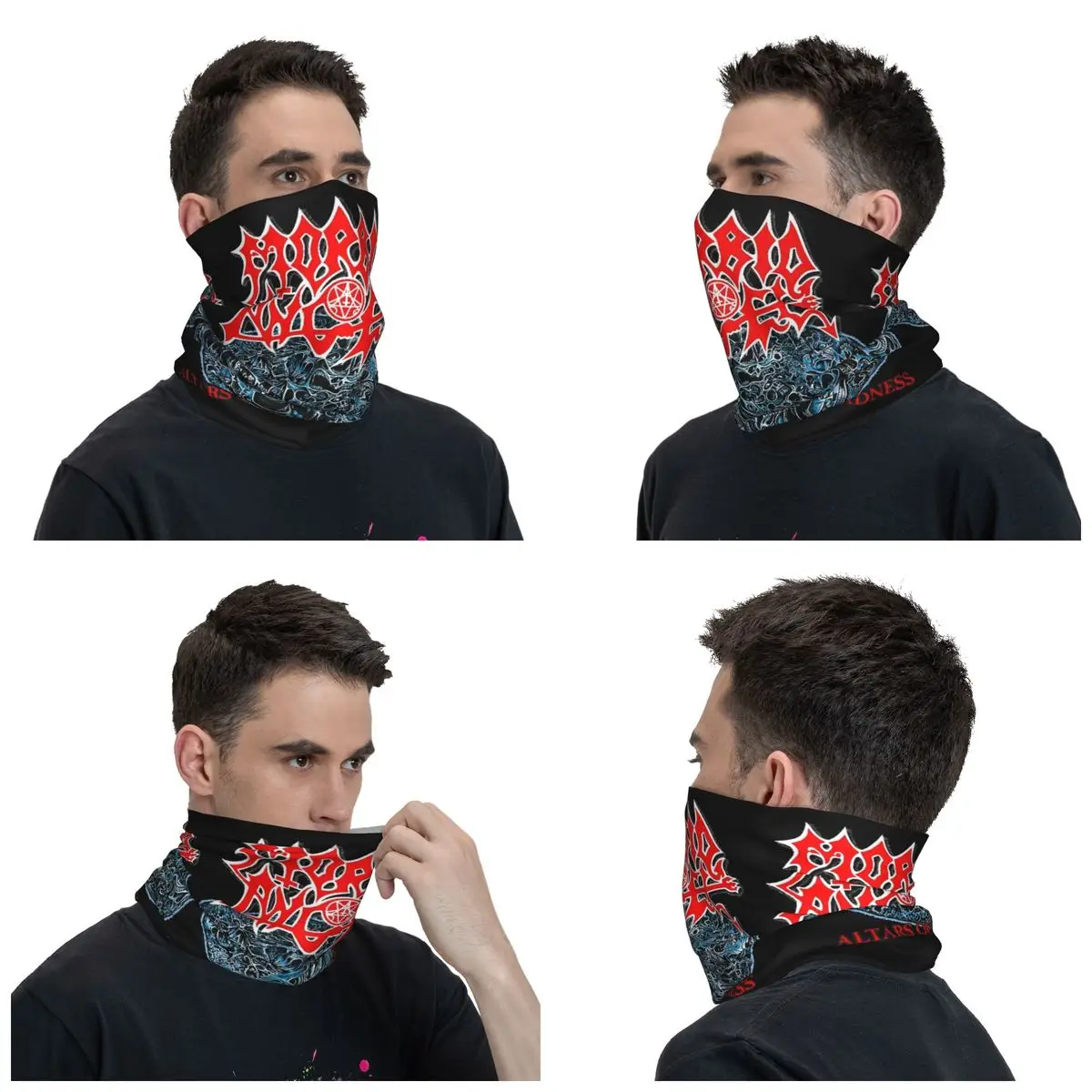 Morbid Angel Altars Of Madness Bandana Neck Gaiter Printed Music Band Balaclavas Magic Scarf Warm Cycling Outdoor Sports