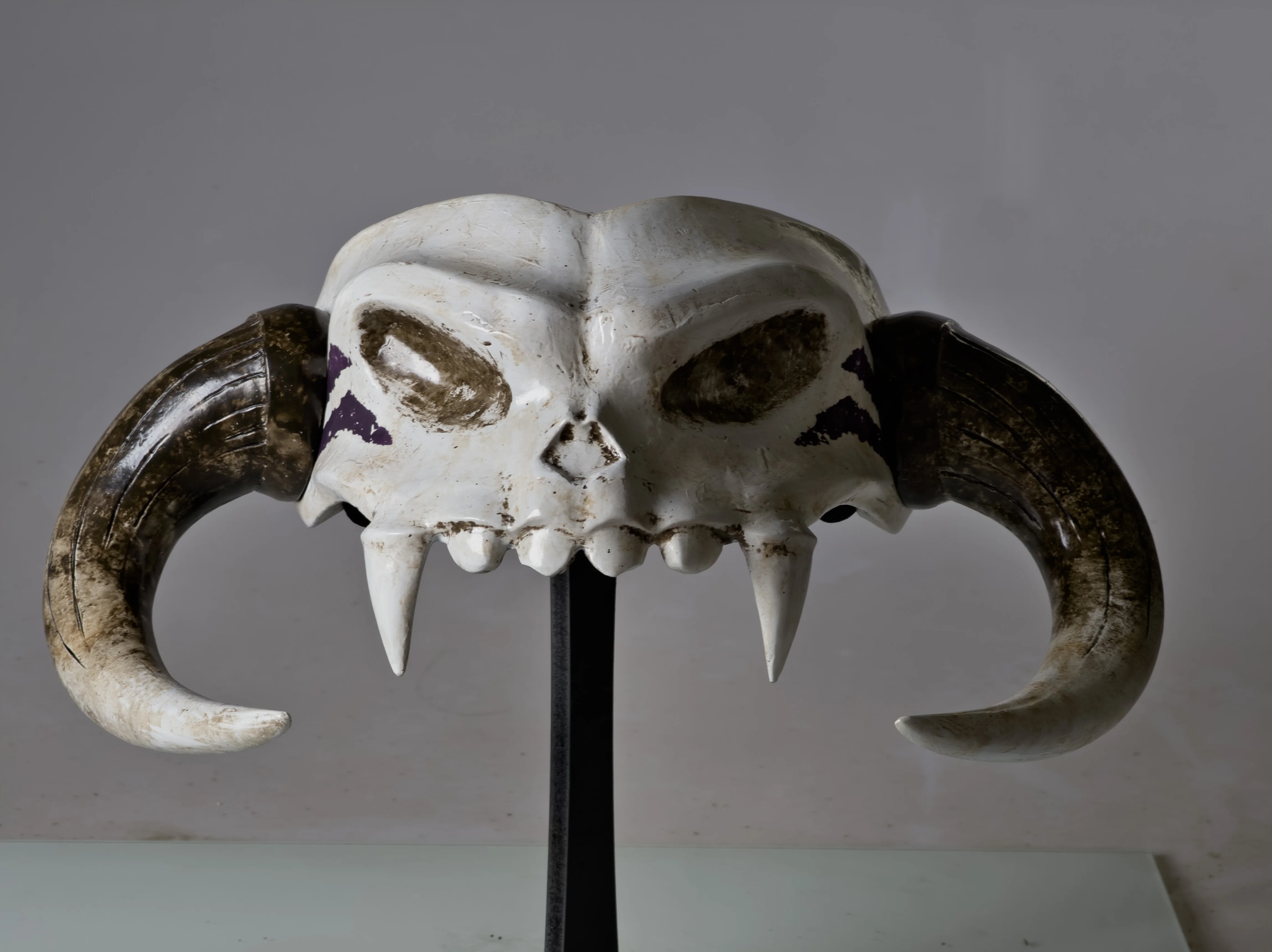 TOTK Evil Spirit Link Mask - Barbarian Horned Helmet Cosplay Prop for Transformation & Halloween