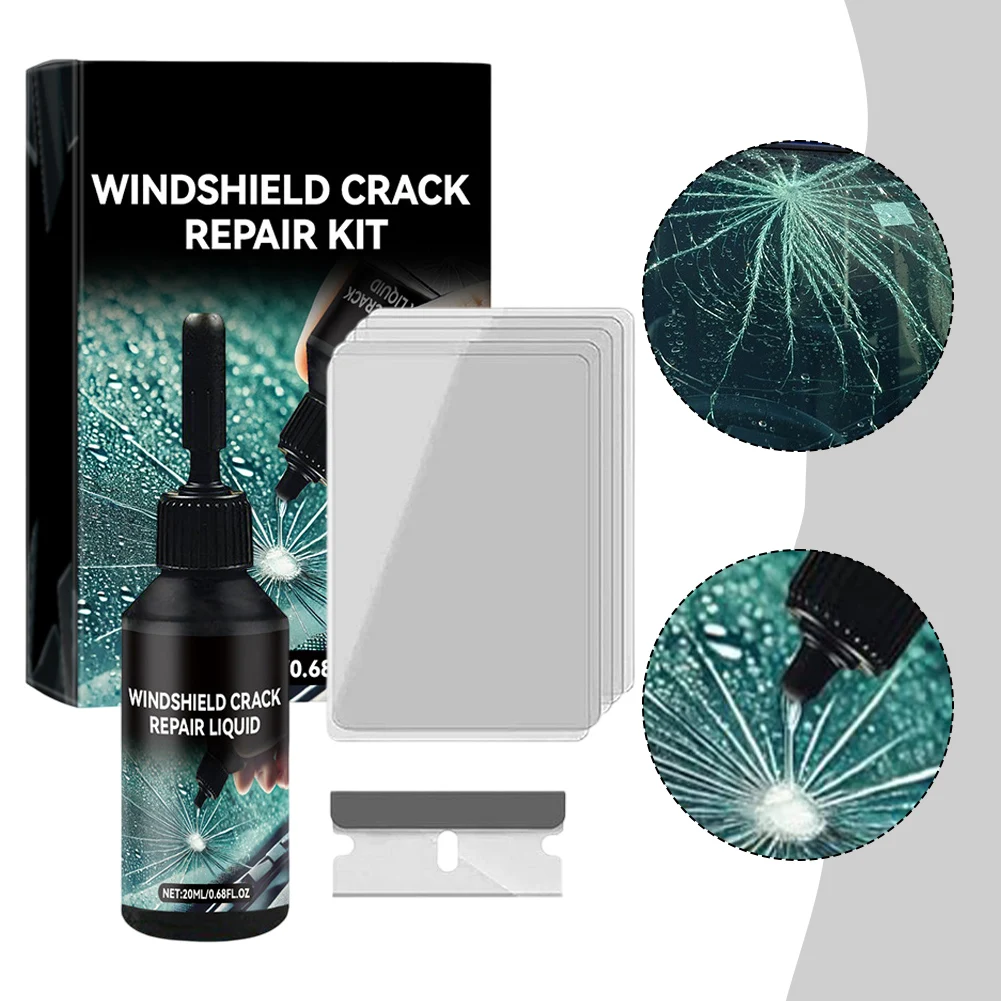 Windshield Crack Repair Kit Windscreen Glass Maintenance Tools Car Window Repair Accessories Crack Repair Kit