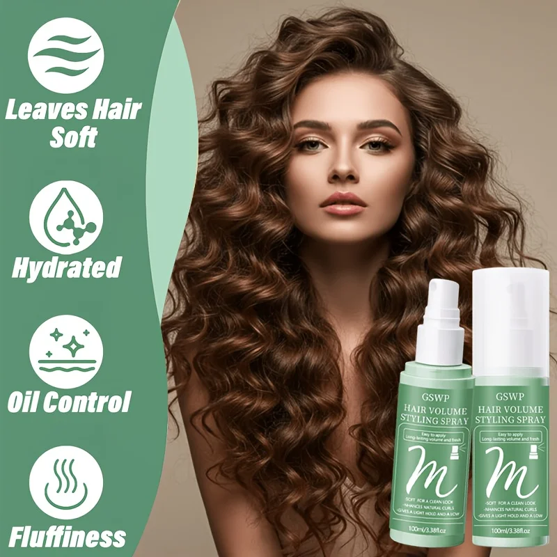 GSWP Volumising Hair Spray: Adds Volume, Controls Oil, Leaves Hair Feeling Fresh, and Provides Long-Lasting Hold. 100/200ml