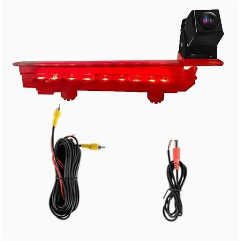 Waterproof Car Reverse Rear View Camera With Night Vision, High Level Brake Light Parking Camera Fit For VW T5 T6-Boom