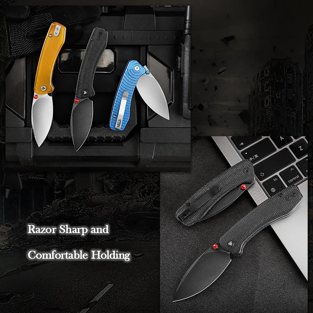 Cuchillo plegable TRIVISA Koala-B – EDC táctico para acampada y caza - imagen 2