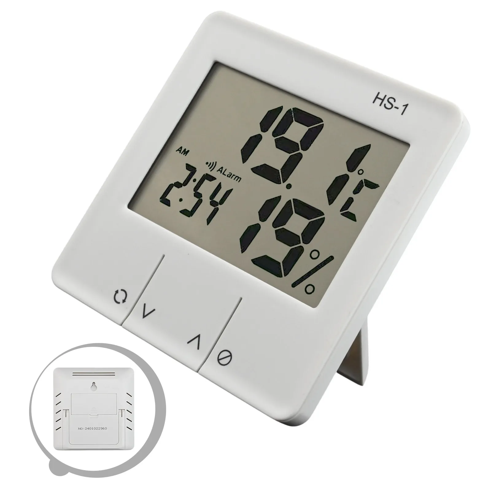 

Larger Screen Measurement Device Indoor Hygrometer & Thermometer Offering Quick Reads on Temperature & Humidity Levels