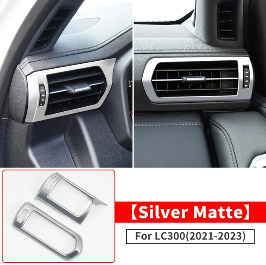 

LHD Interior Accessories Air Conditioning Vent Decoration Protective Sticker For Toyota Land Cruiser 300 LC300 2021 2022 2023