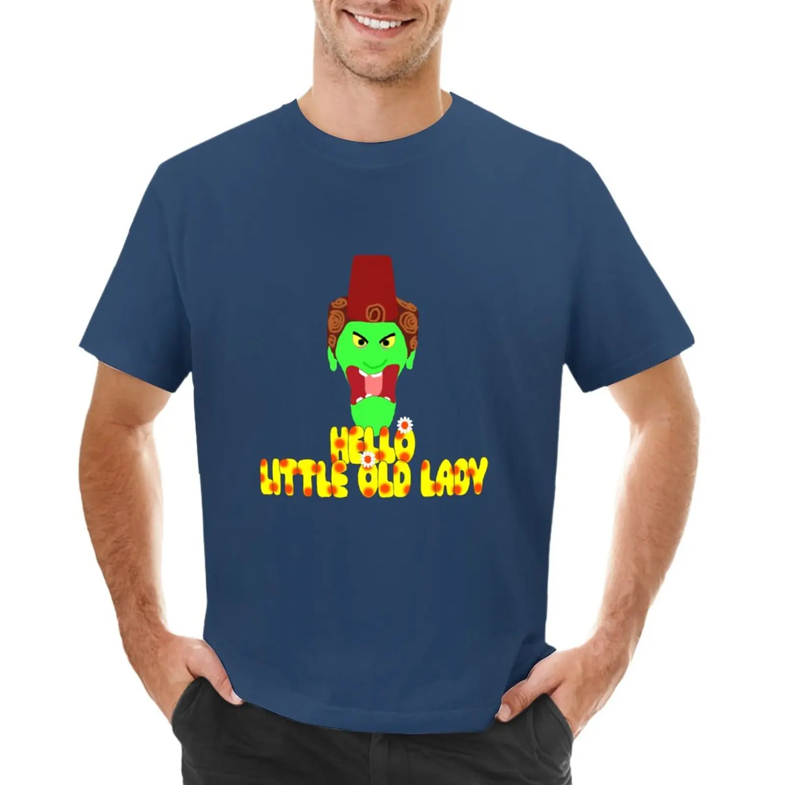 

Kettle Witch-"Hello, Little Old Lady" T-Shirt plus size tops summer top fitted t shirts for men