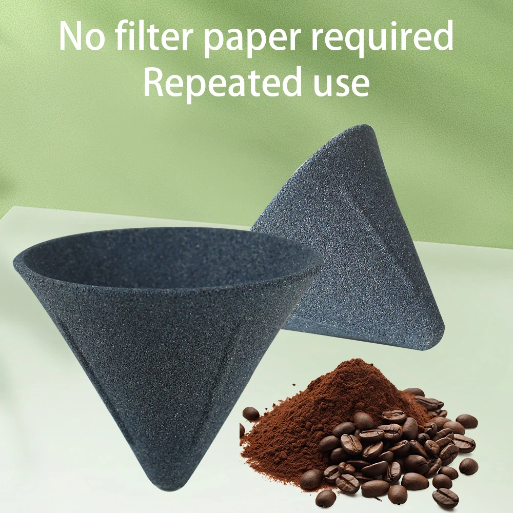 1pc Microporous Ceramic Coffee Filter, Handmade Coffee Drip Cup, No Need for Filter Paper, Reusable Suitable for Tea and Coffee