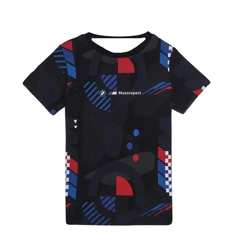 

BMW летняя мужская футбольная футболка с круглым вырезом, игра в бадминтон, быстросохнущая футболка для настольного тенниса, уличная свободная футболка с короткими рукавами