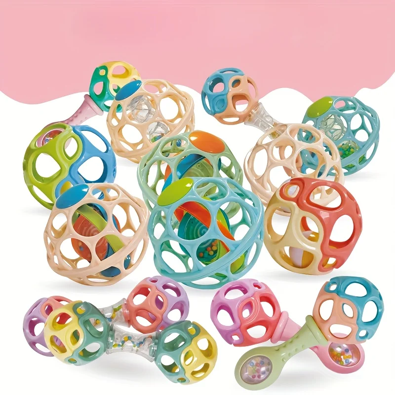 Giocattolo che suona la mano a testa singola per bambini: gioco sensoriale interattivo con anelli colorati, abilità motorie fini e coordinazione occhio-mano