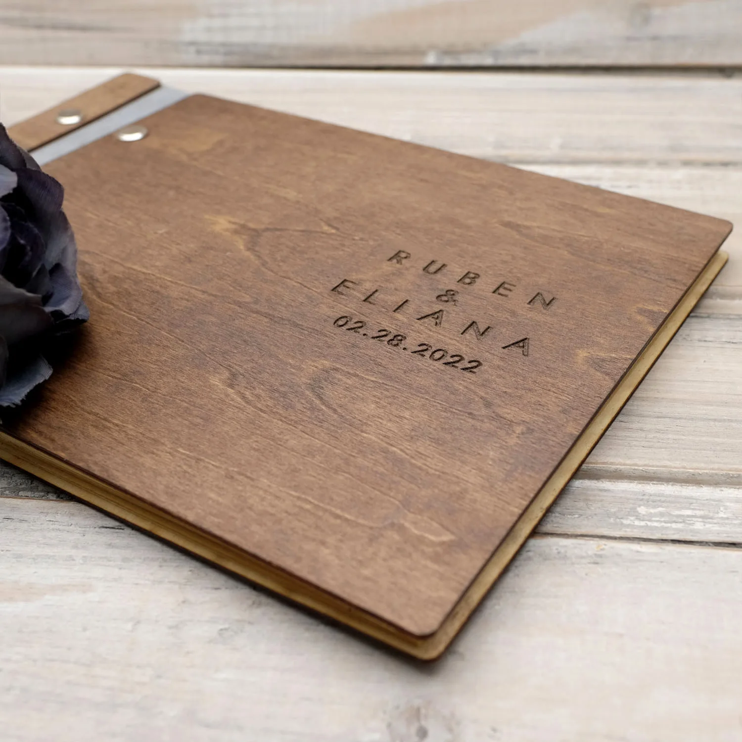 Libro degli ospiti in legno rustico personalizzato, cartello personalizzato per matrimonio, album di libri con firme di memoria, decorazione per