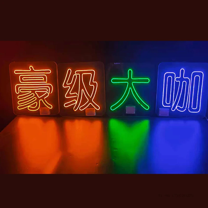 Light-up hand-held sign for barsLEDGuiding signsKTVIlluminated sign, neon light, rechargeable sign, drink dispenser sign, party