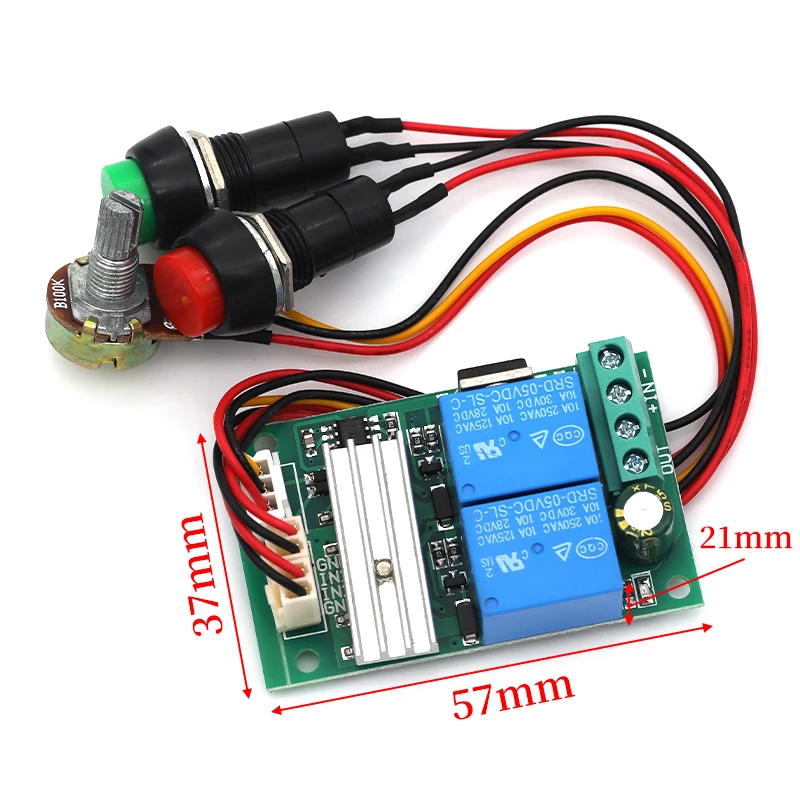 DC 6V 12V 24V PWM Motor Speed Controller Forward Reverse Switch Adjustable Speed Regulation For Linear Actuator