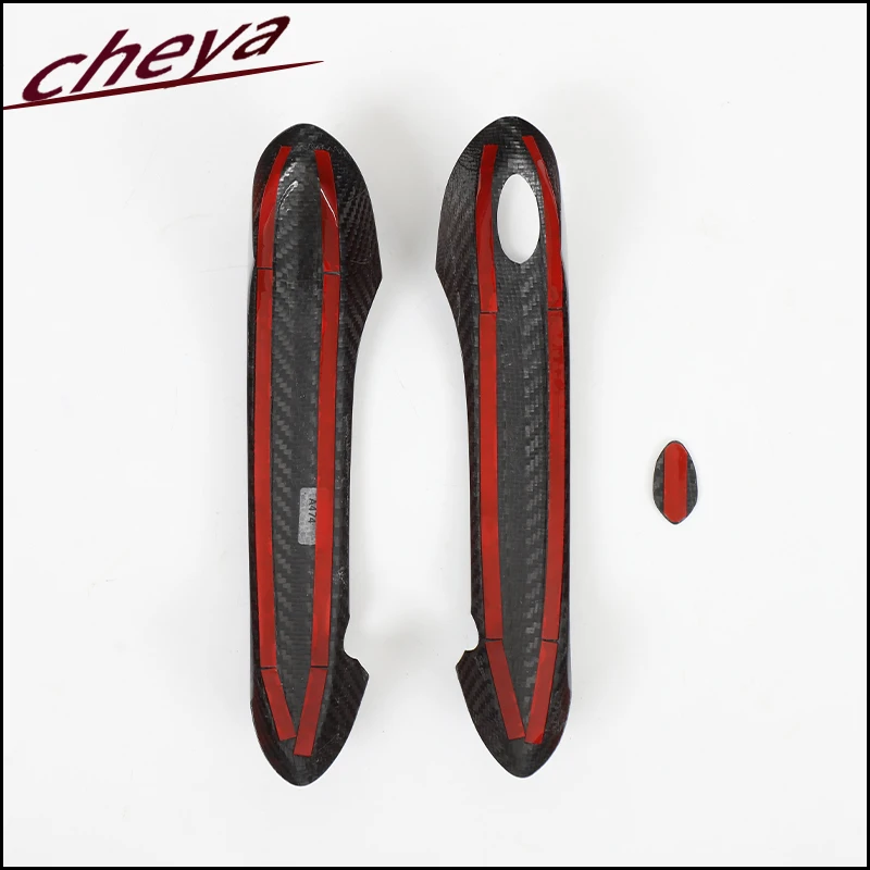 ل BMW Z4 G29 تويوتا سوبرا A90 J90 2019 2020 2021 2022 2023 2024 ألياف الكربون الحقيقية غطاء مقبض الباب اكسسوارات السيارات الخارجية #6