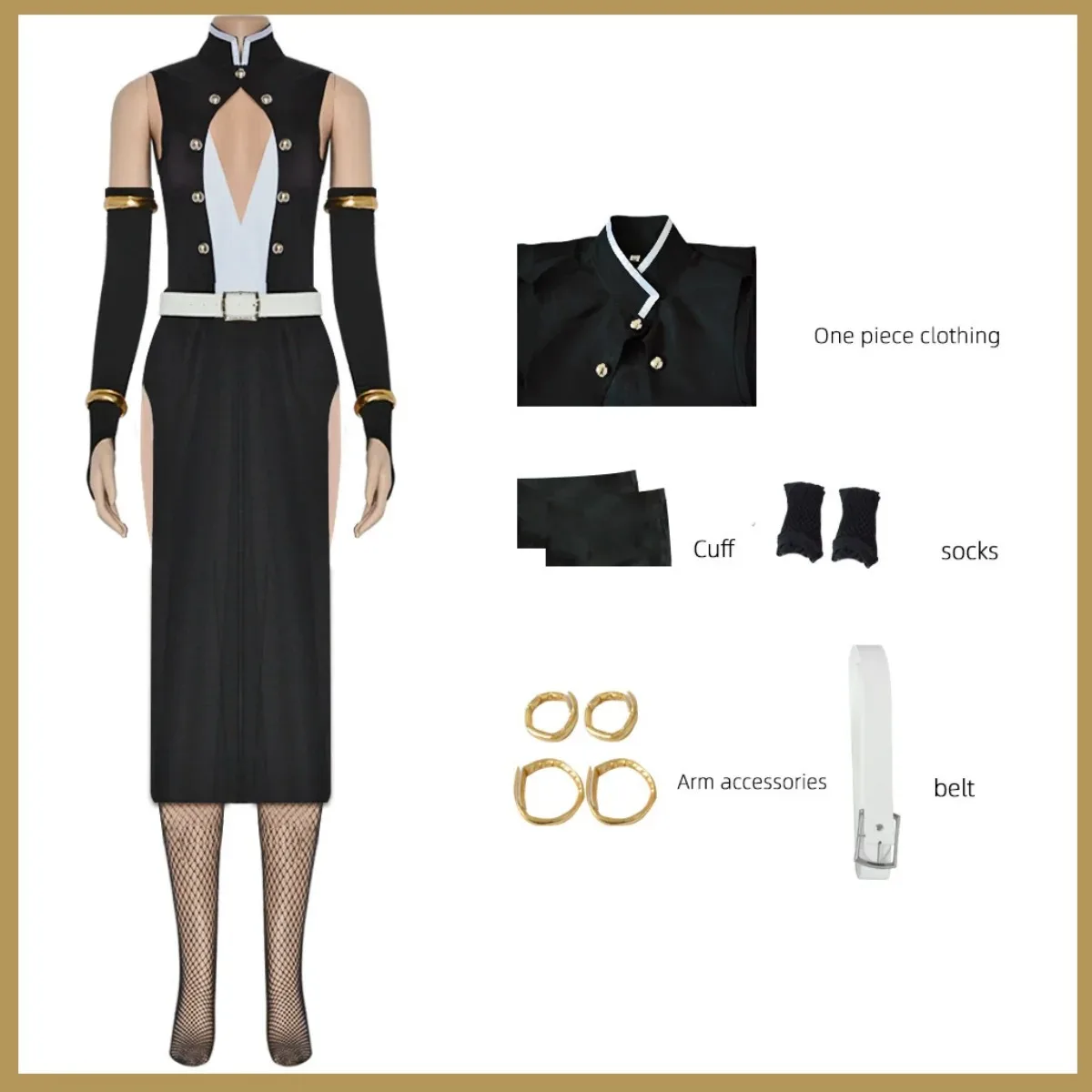 أنيمي Uzui Tengen تأثيري حلي شعر مستعار أغطية الرأس الصوت التنفس الإناث فستان مثير فريق موحدة امرأة هالوين لعب الأدوار الزي