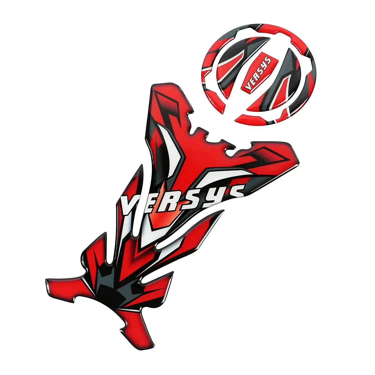 

Motorcycle Accessories 3D Resin GEL Sticker Sets Reflective Stickers Tank Decal Protector Pad Set for KAWASAKI Versys 650 1000