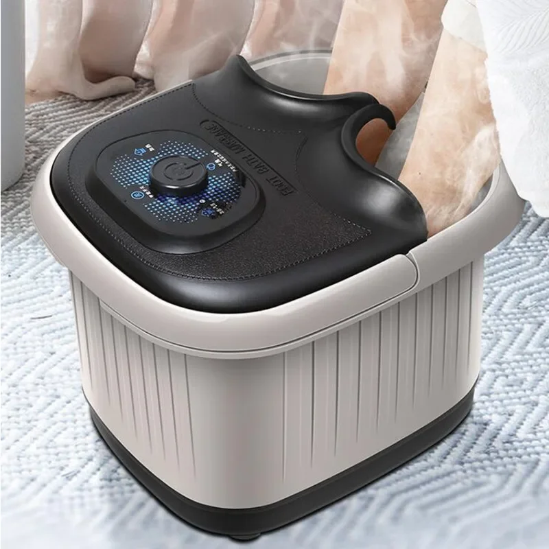 Fumigation Enhanced Foot Spa Massager-Deep Soak Temperature Controlled Footbath Relaxing Automatic Heated Foot Soaker