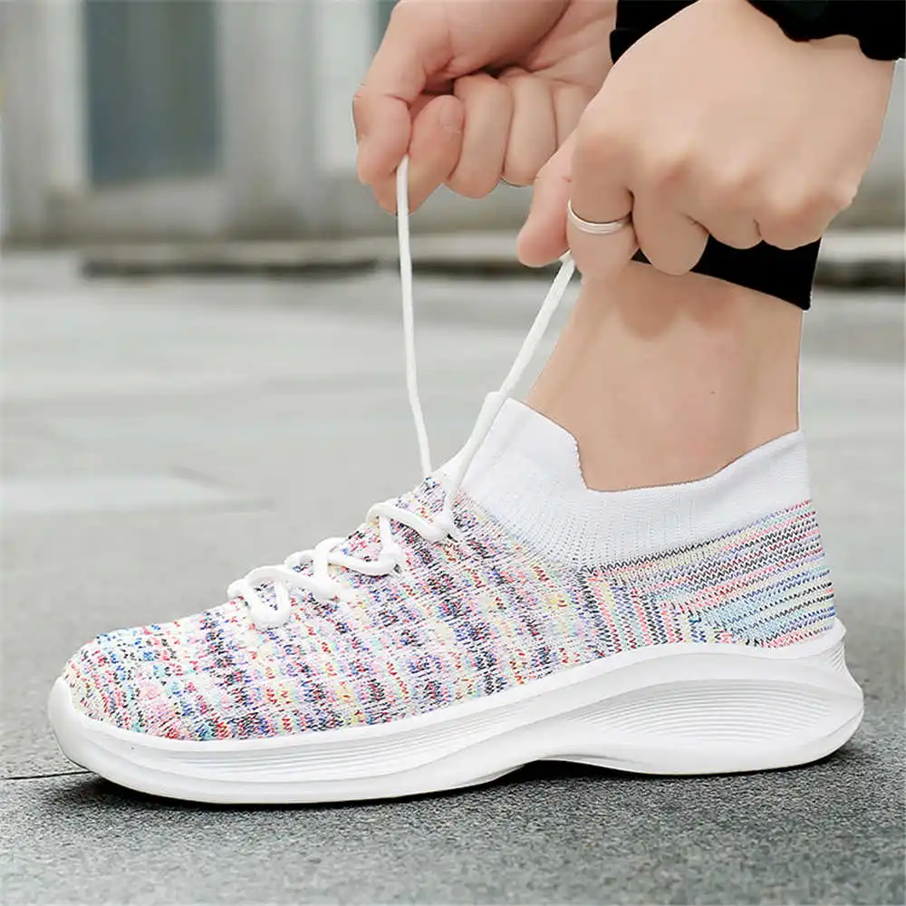 

Thick Heel Anti-skid Shoes Woven Sneakers For Women Luxury High Fashion Sports Snow Boots Traning Different Sapa Leading