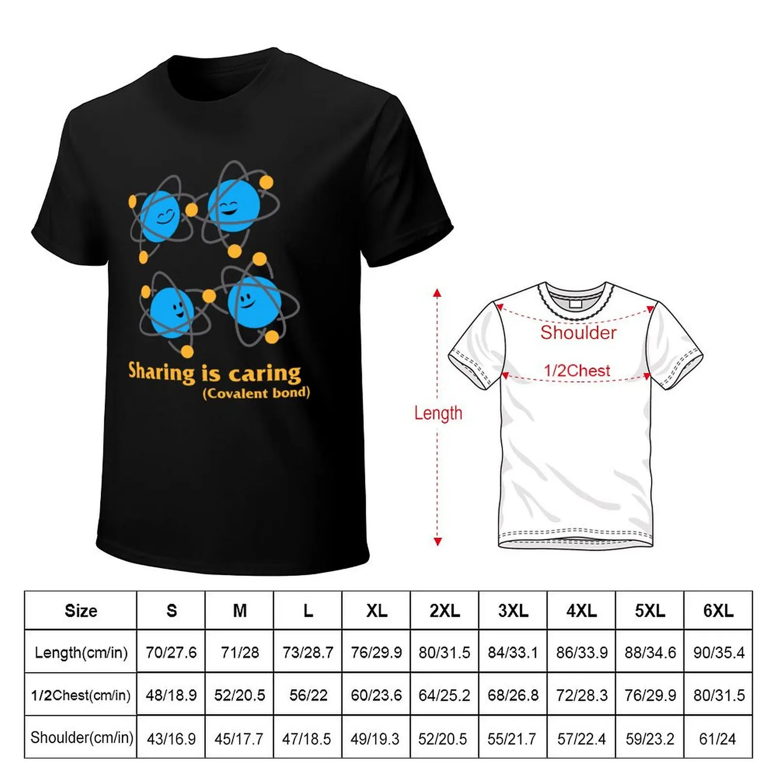 Sharing is Caring - Chemistry Covalent Bond T-Shirt Halloween Theme T-Shirt