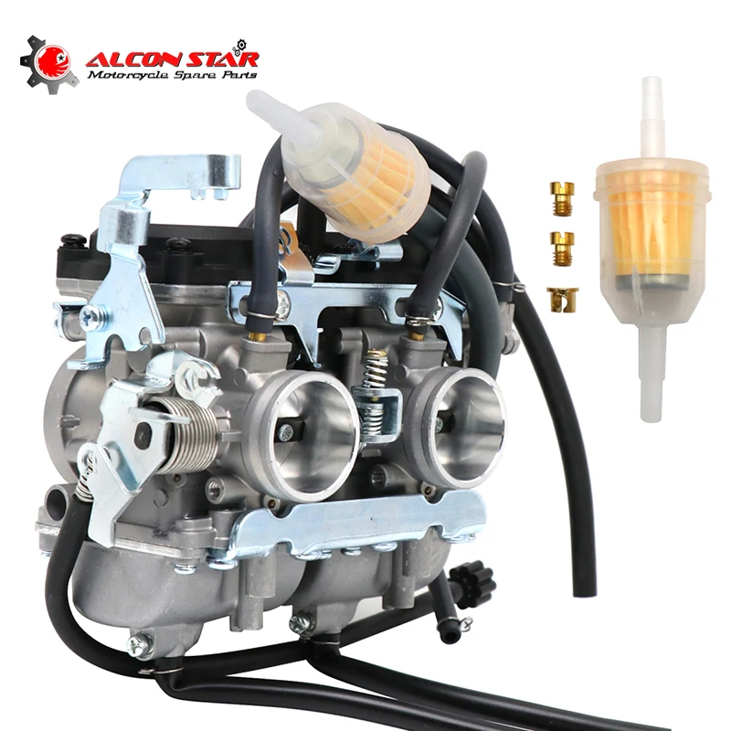 Alconstar Motorcycle Dual Cylinder Carburetor Carburador Fit for Kawasa-ki Ninja 250cc ZZR250 GPX250 GPZ250 Keih-in M576-A055-TI