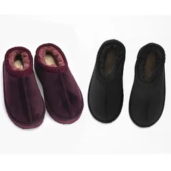 AP-Chinelos infantis de veludo com costas baixas, chinelo casual, sapatos de lã para crianças, meninos e meninas, inverno