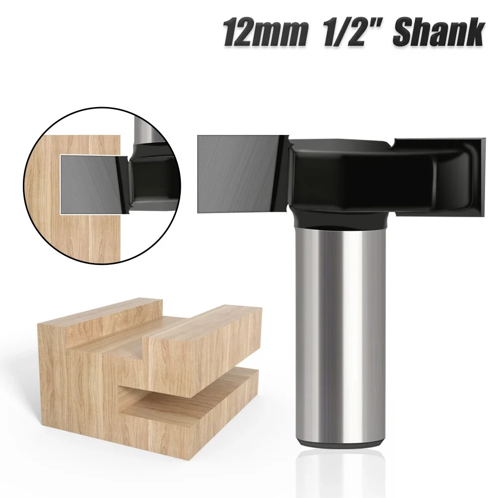 

Т-образный фрезерный станок с хвостовиком 12 мм, деревообрабатывающий инструмент, фрезы для дерева, промышленный класс, фреза, долбежный Marcenaria