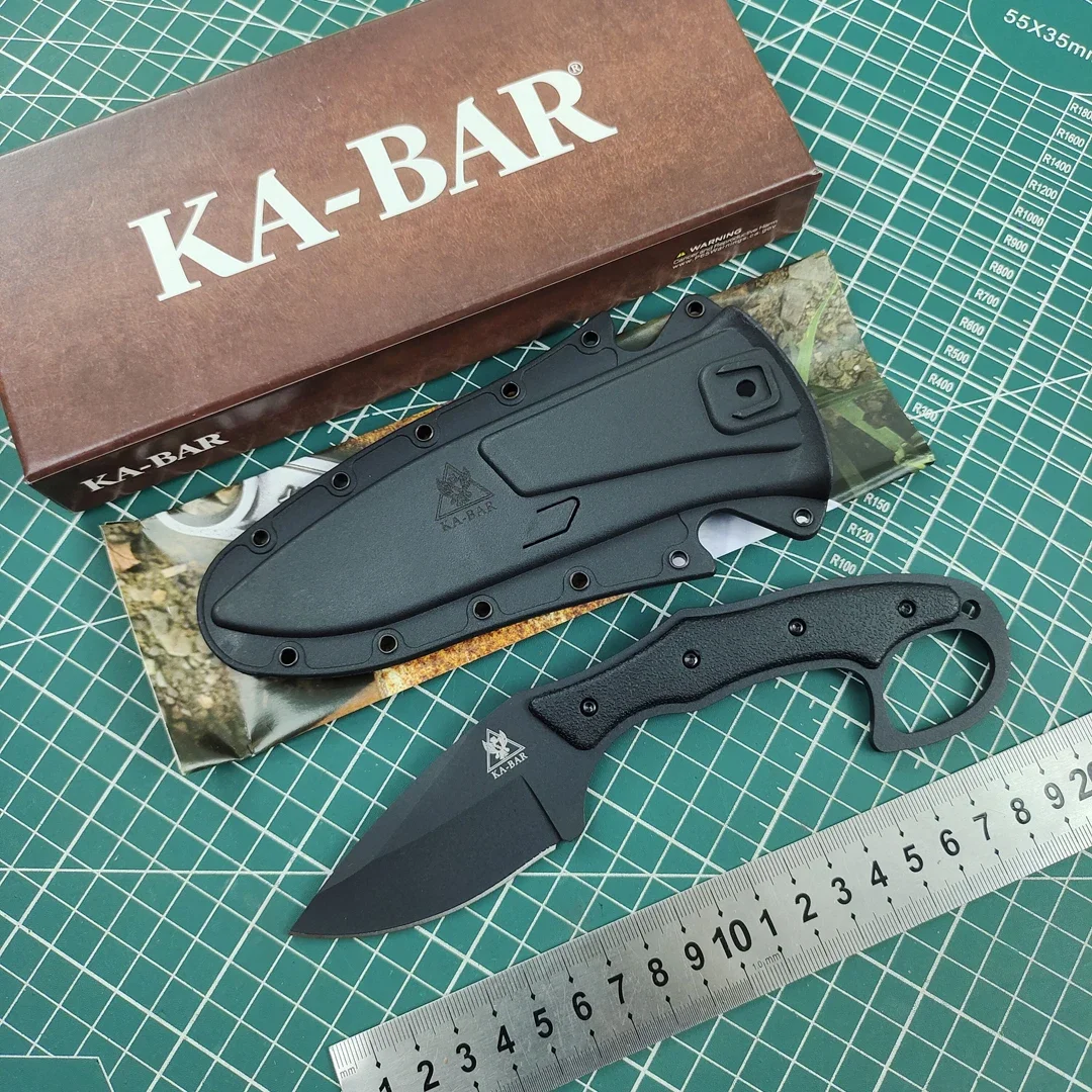 

KA-BAR 2491 straight knife wilderness survival emergency rescue tool, easy to carry, diving, hunting knife, tactical equipment