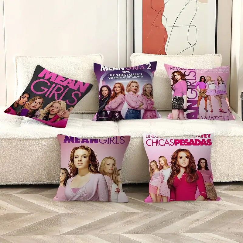 

Кампус Молодежные фильмы Mean G-Girls Кленовый дизайн Чехлы для подушек Счастливый осенний декор для урожая Праздничные украшения Наволочка