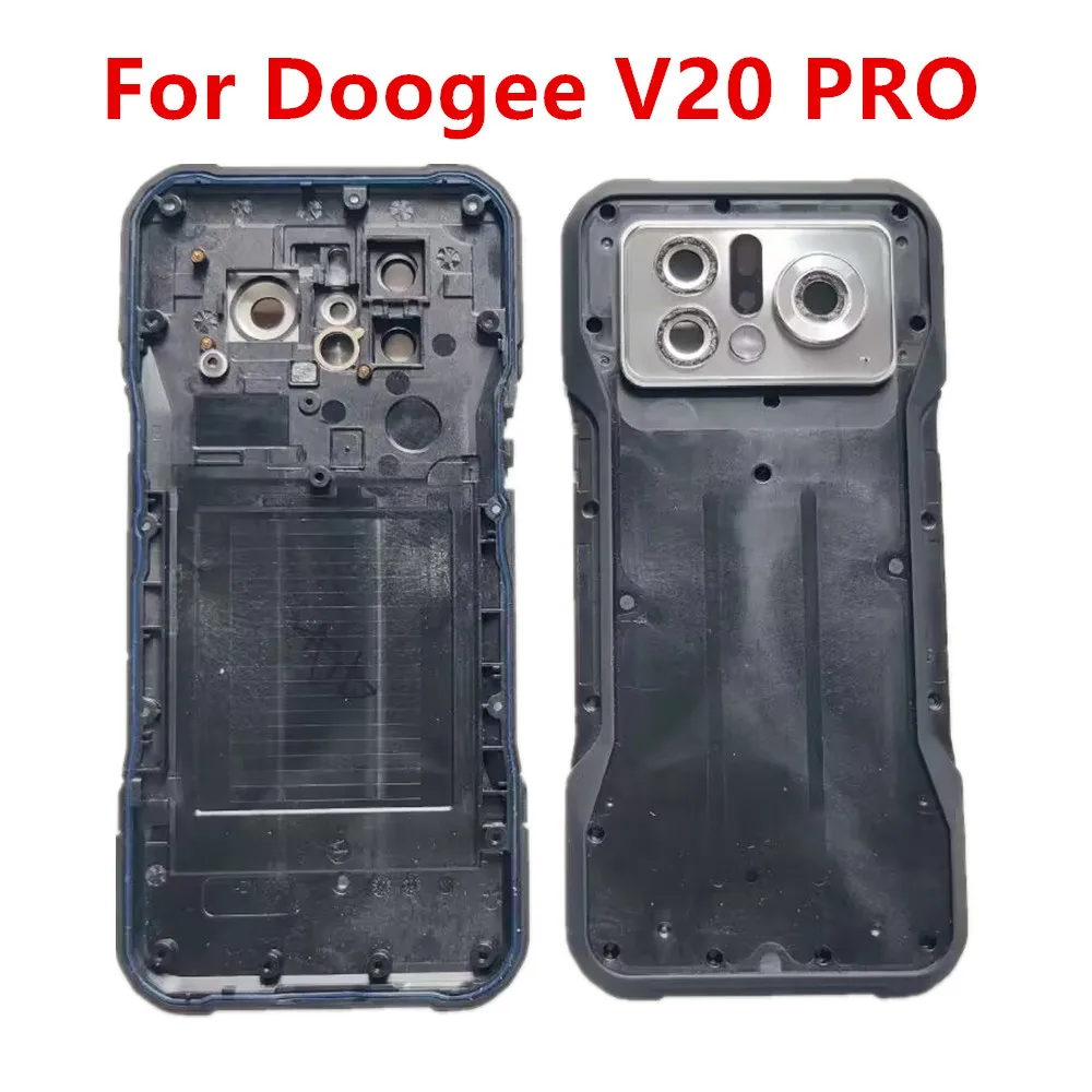 New Original For Doogee V20 PRO Cell Phone Battery Cover Housings Case Durable Frame Black Silver Replacement Repair