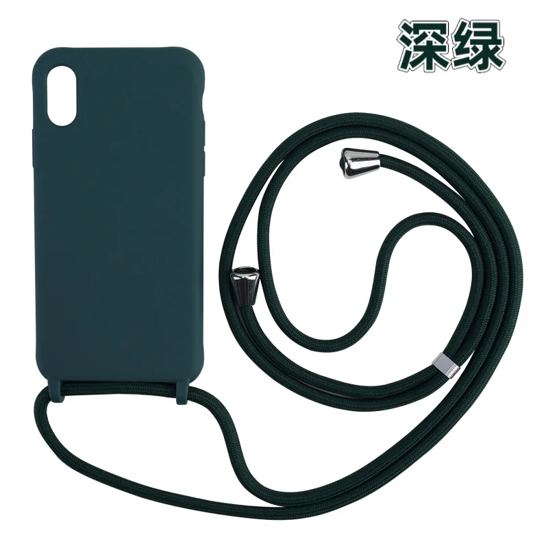 Strap Case für iPhone 17 16 14 13 12 Mini 11 15 Pro Max XS X Plus Crossbody Lanyard stoßfeste weiche TPU Silikon Outdoor Cover – Detail 16